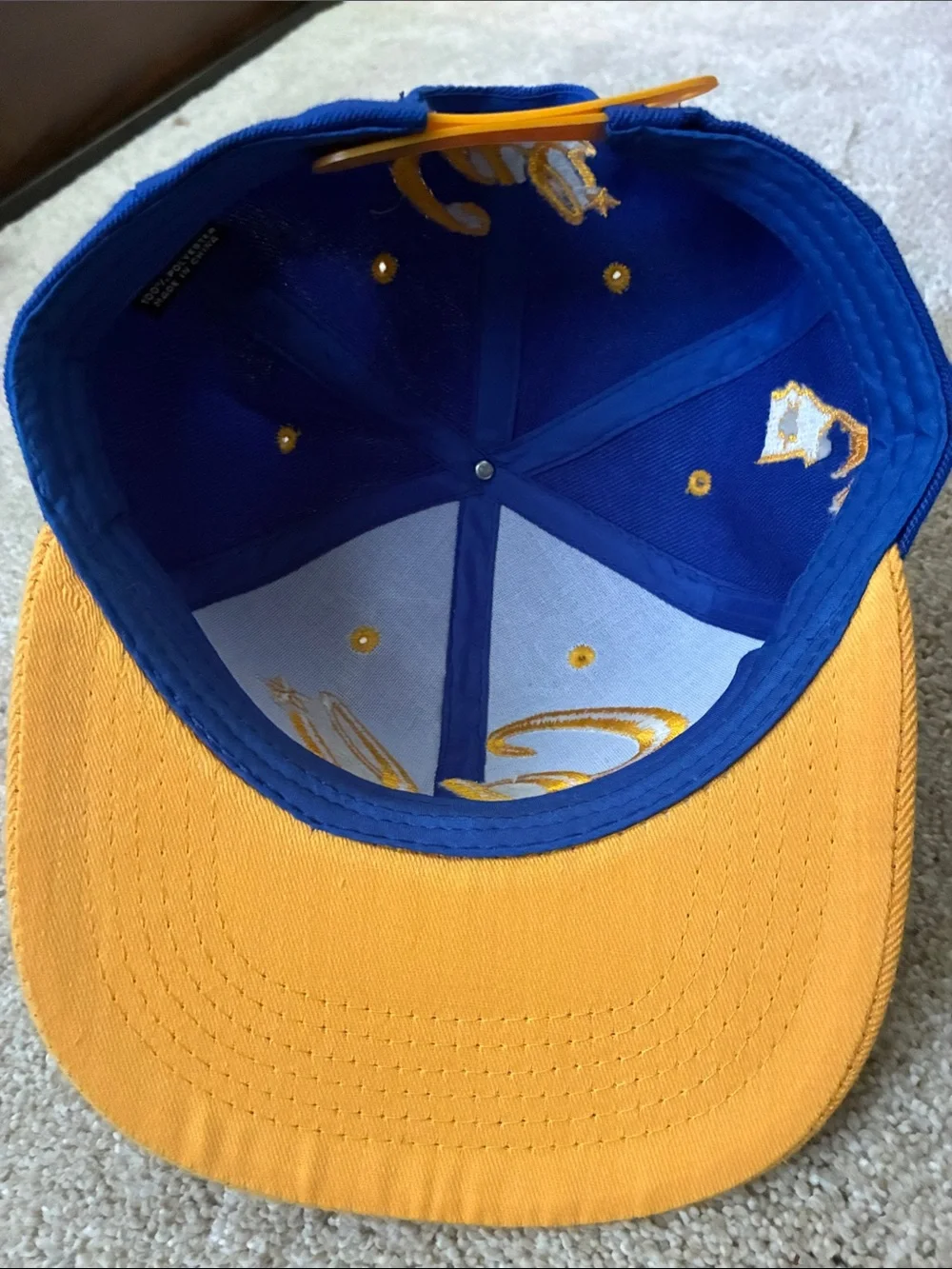 Kids Blue and Gold 'Cali' Snapback Hat